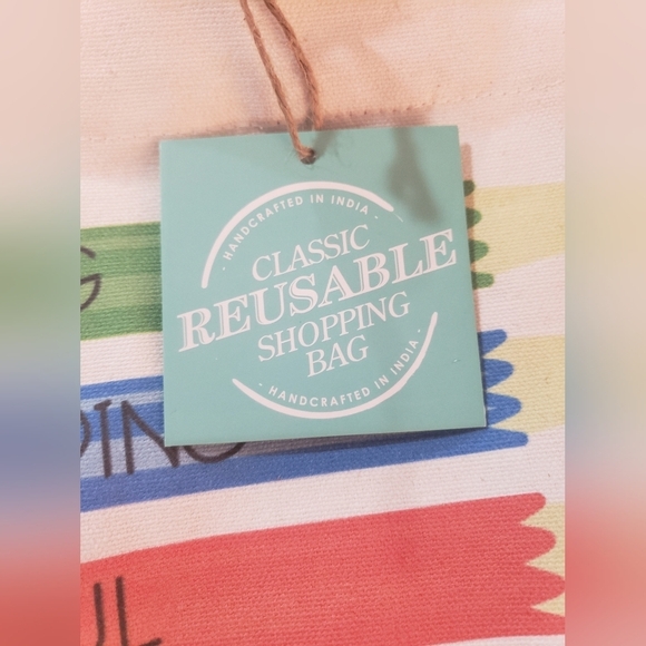 771- Teacher's Inspirational Words Tote Bag Canvas NWT - Picture 5 of 5